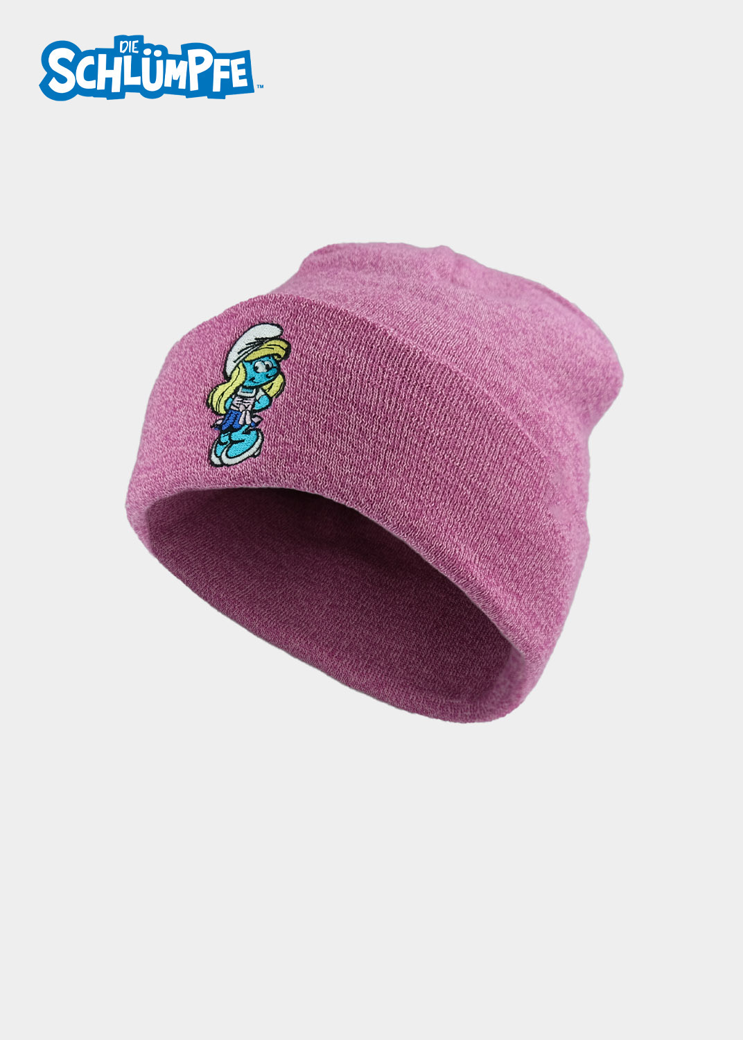 Bavarian Caps Mütze Stick-Haum "Schlumpfine" - pink Die Schlümpfe