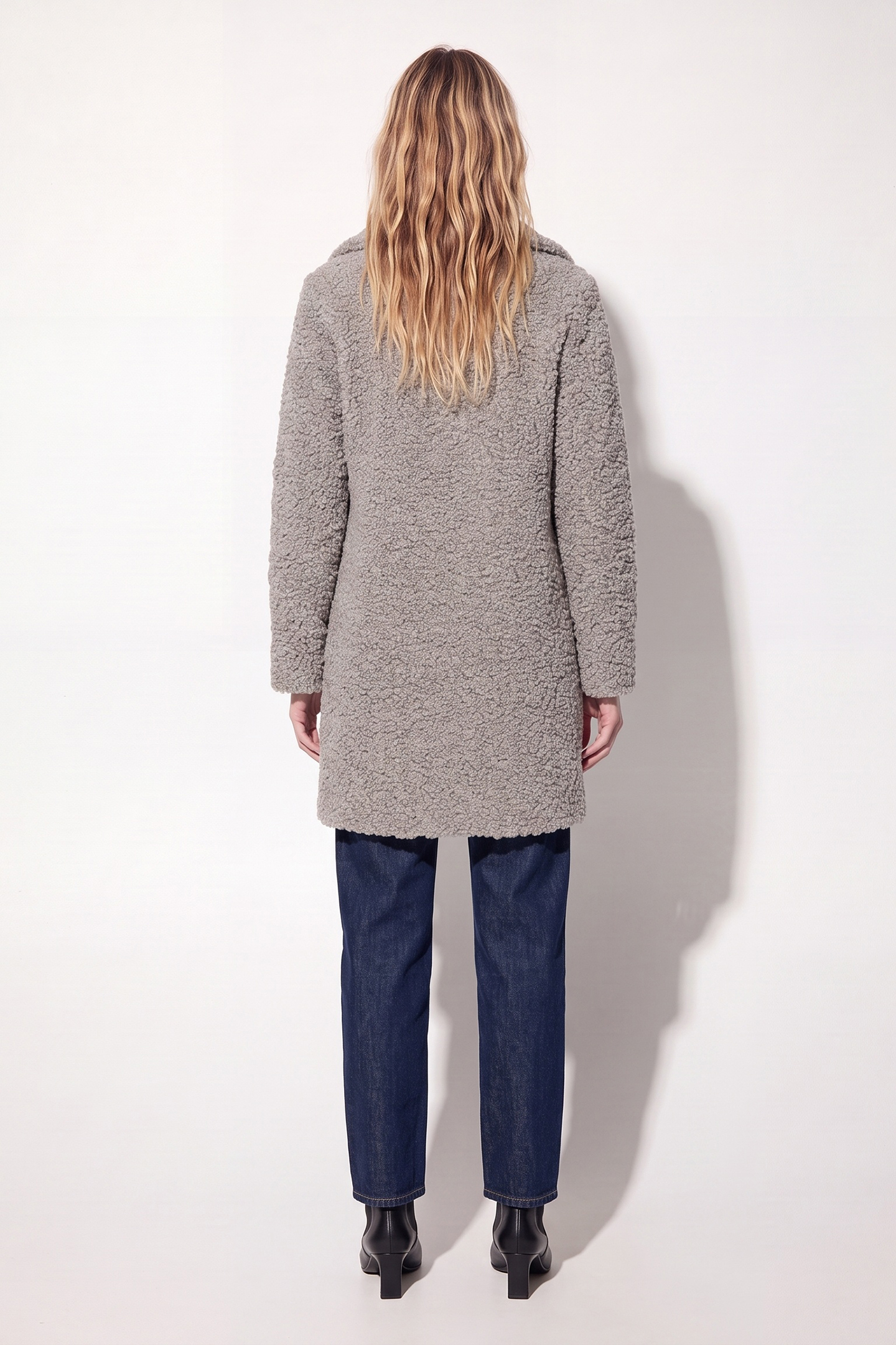 RockandBlue Mantel Diddi Coat in grau / Kunstfell