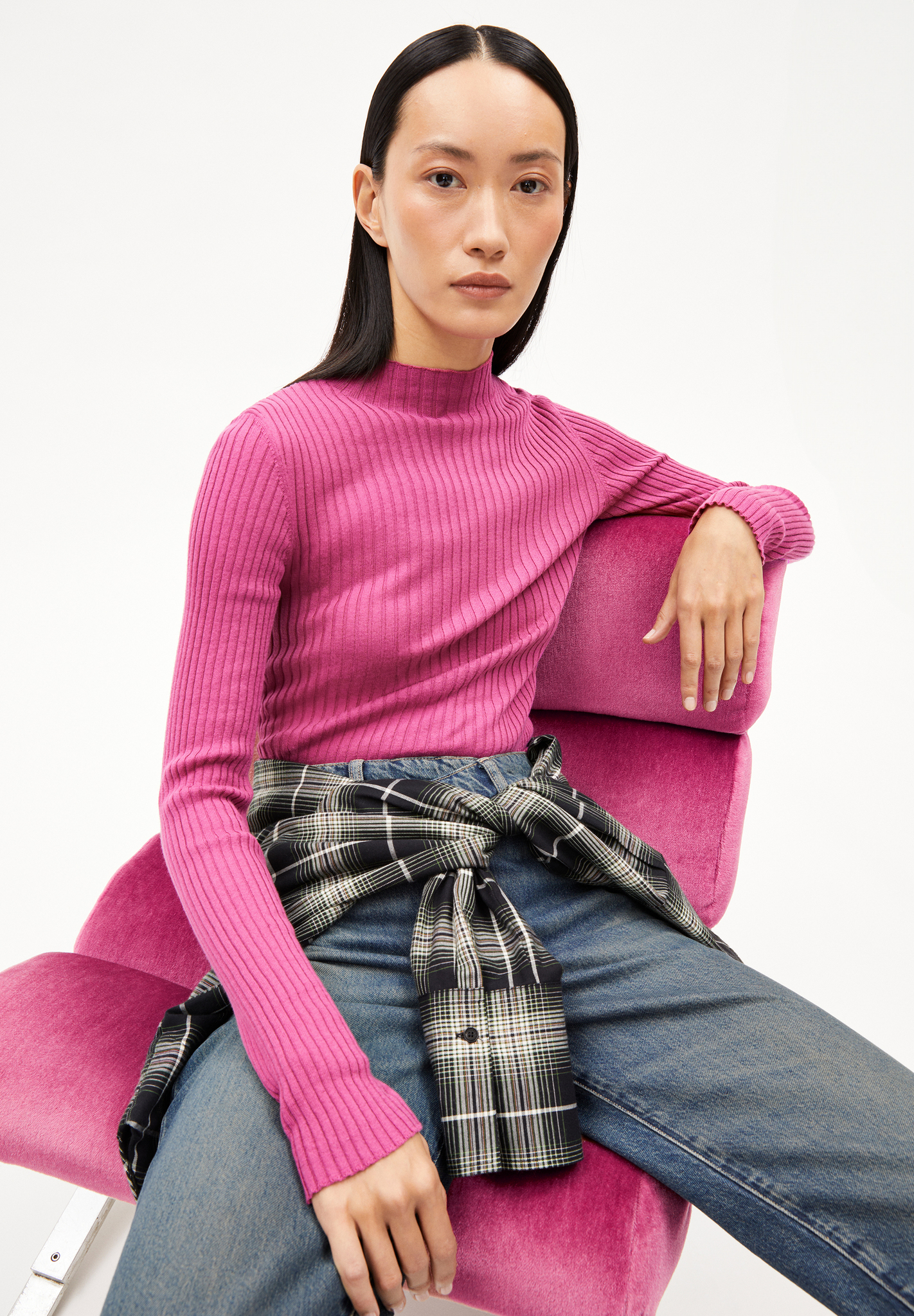 Armedangels ALAANIA Pullover Slim Fit aus Bio-Baumwolle in crushed berry Armedangels ALAANIA Pullover Slim Fit aus Bio-Baumwolle in crushed berry