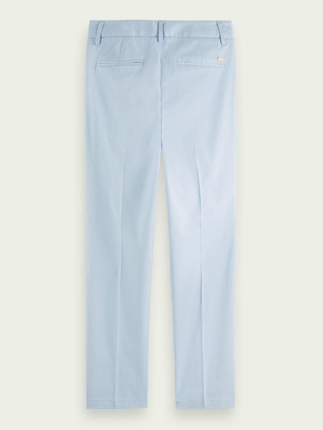 Scotch&Soda Bell Slim Fit Chino aus merzerisierter Bio-Baumwolle in Sky Blue Scotch&Soda Bell Slim Fit Chino aus merzerisierter Bio-Baumwolle in Sky Blue