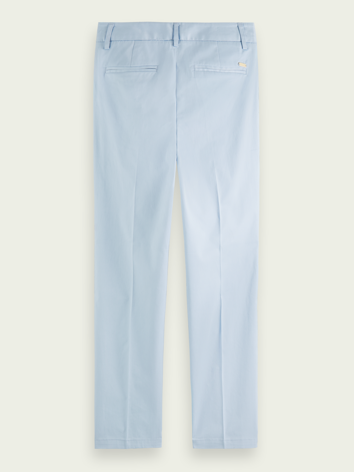 Scotch&Soda Bell Slim Fit Chino aus merzerisierter Bio-Baumwolle in Sky Blue