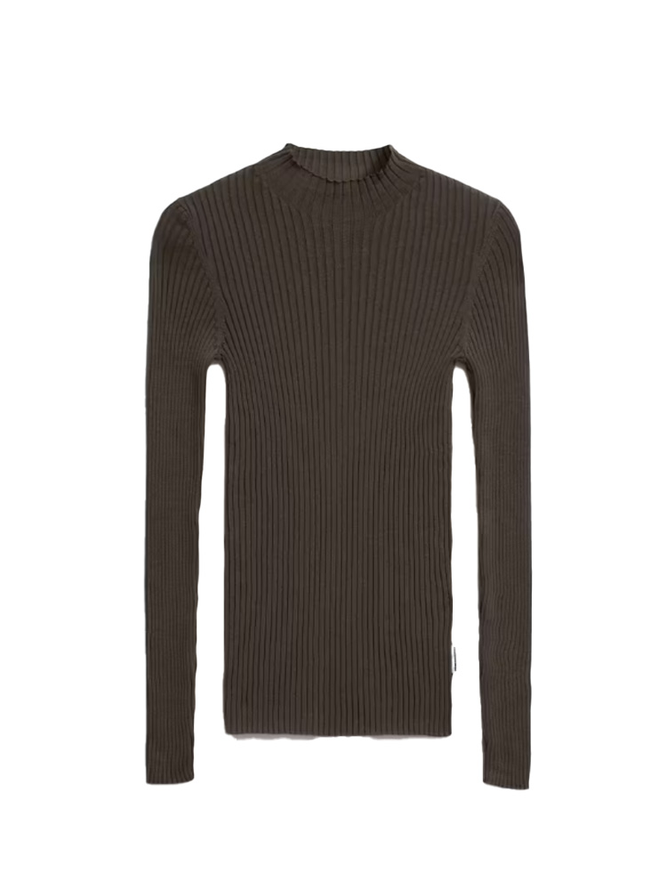 Armedangels ALAANIA Pullover Slim Fit aus Bio-Baumwolle in coffee
