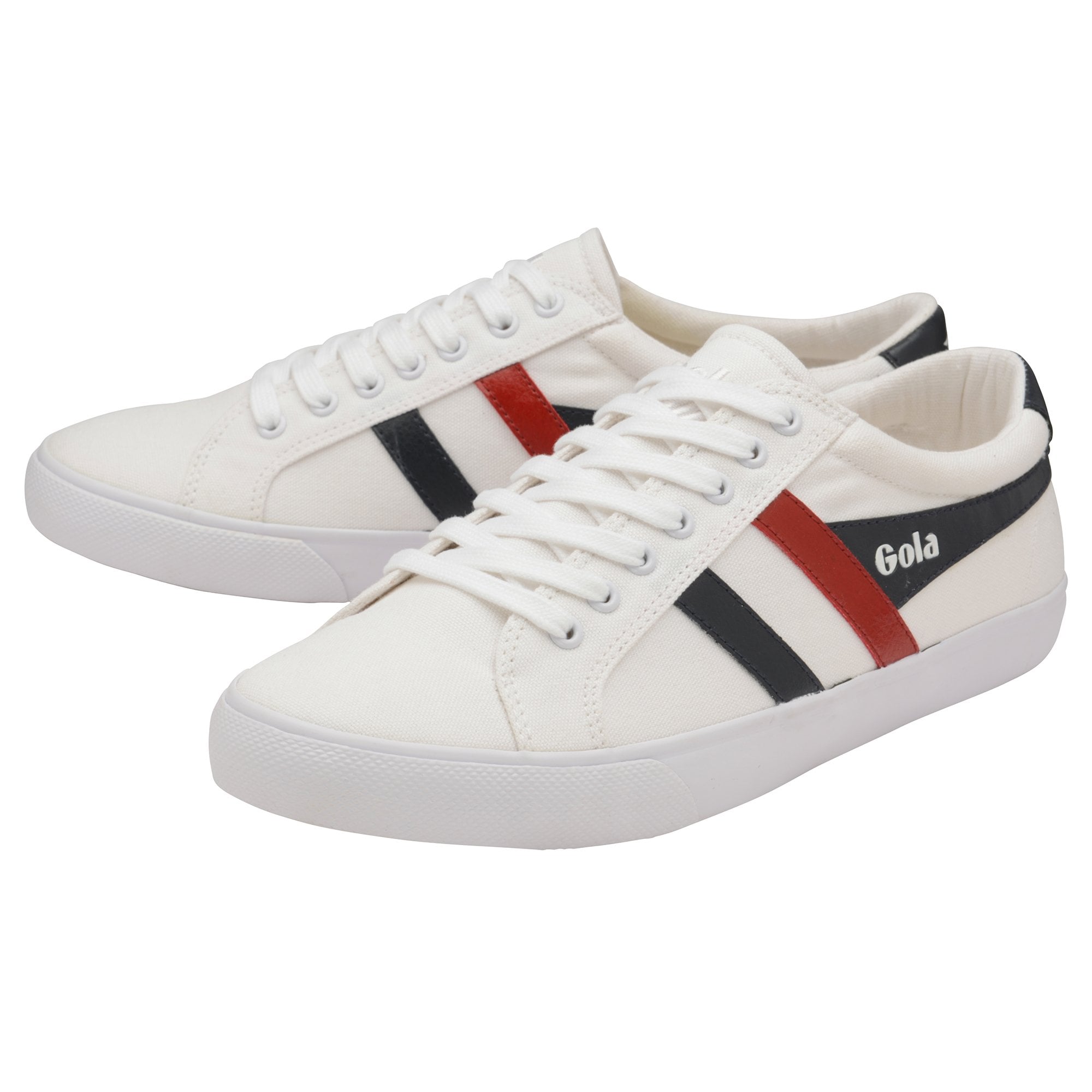 Vegan Gola Classics Men's  Sneaker Varsity Trainers in White/Navy/Red
