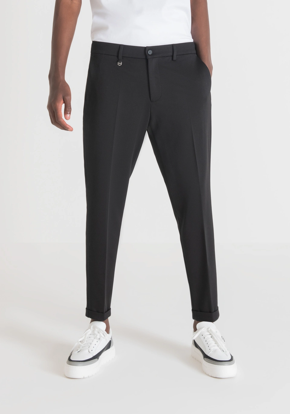 Antony Morato   HOSE SUPER SKINNY FIT „ASHE“ MIT BÜGELFALTE in schwarz 