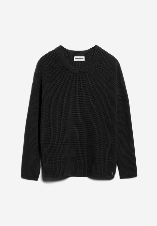 Armedangels NURIAA Pullover Loose Fit aus Bio-Baumwolle in black 