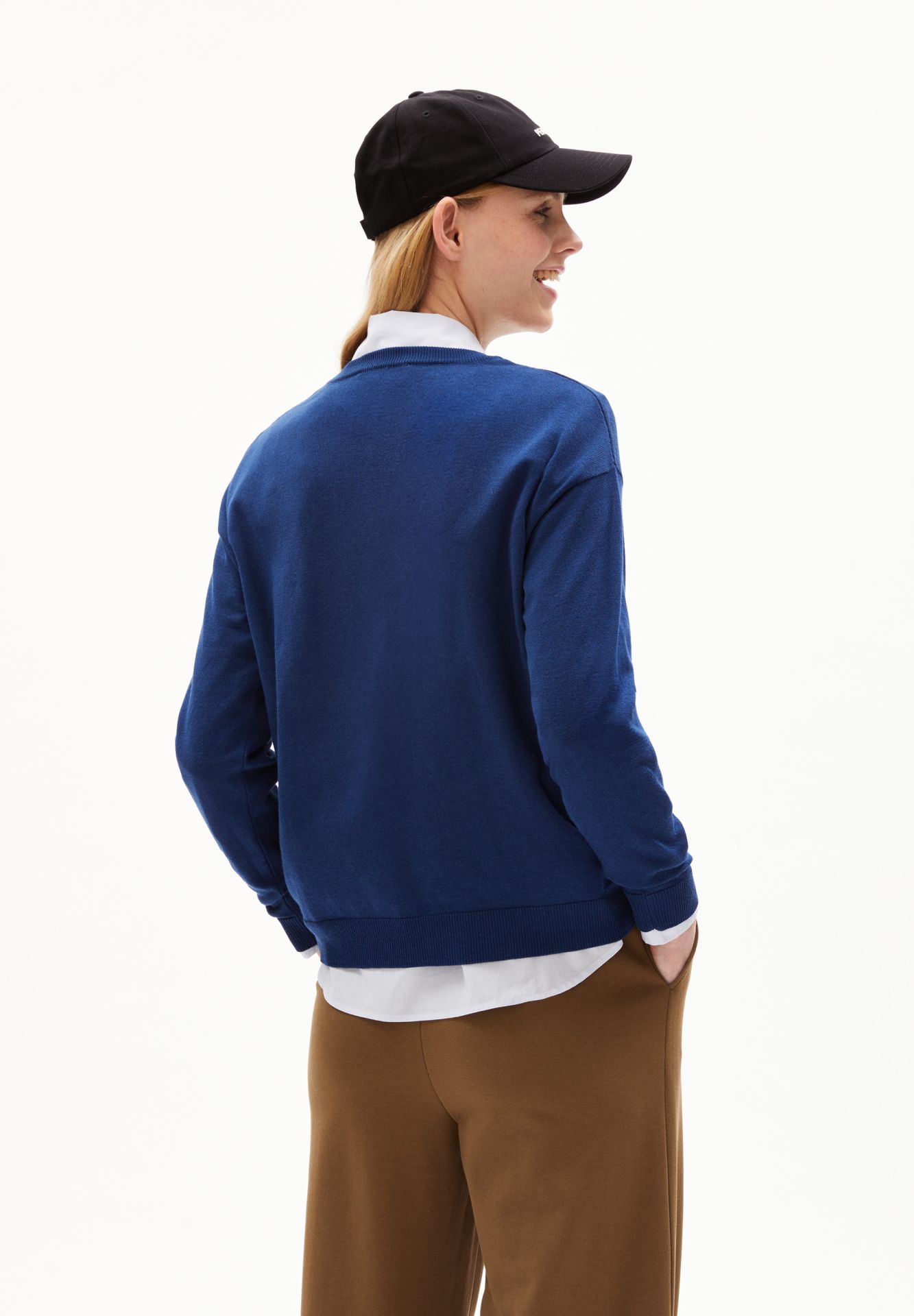 Armedangels LARUNAA / Lailaa Pullover aus Bio-Baumwoll Mix in faded indigo Armedangels LARUNAA / Lailaa Pullover aus Bio-Baumwoll Mix in faded indigo