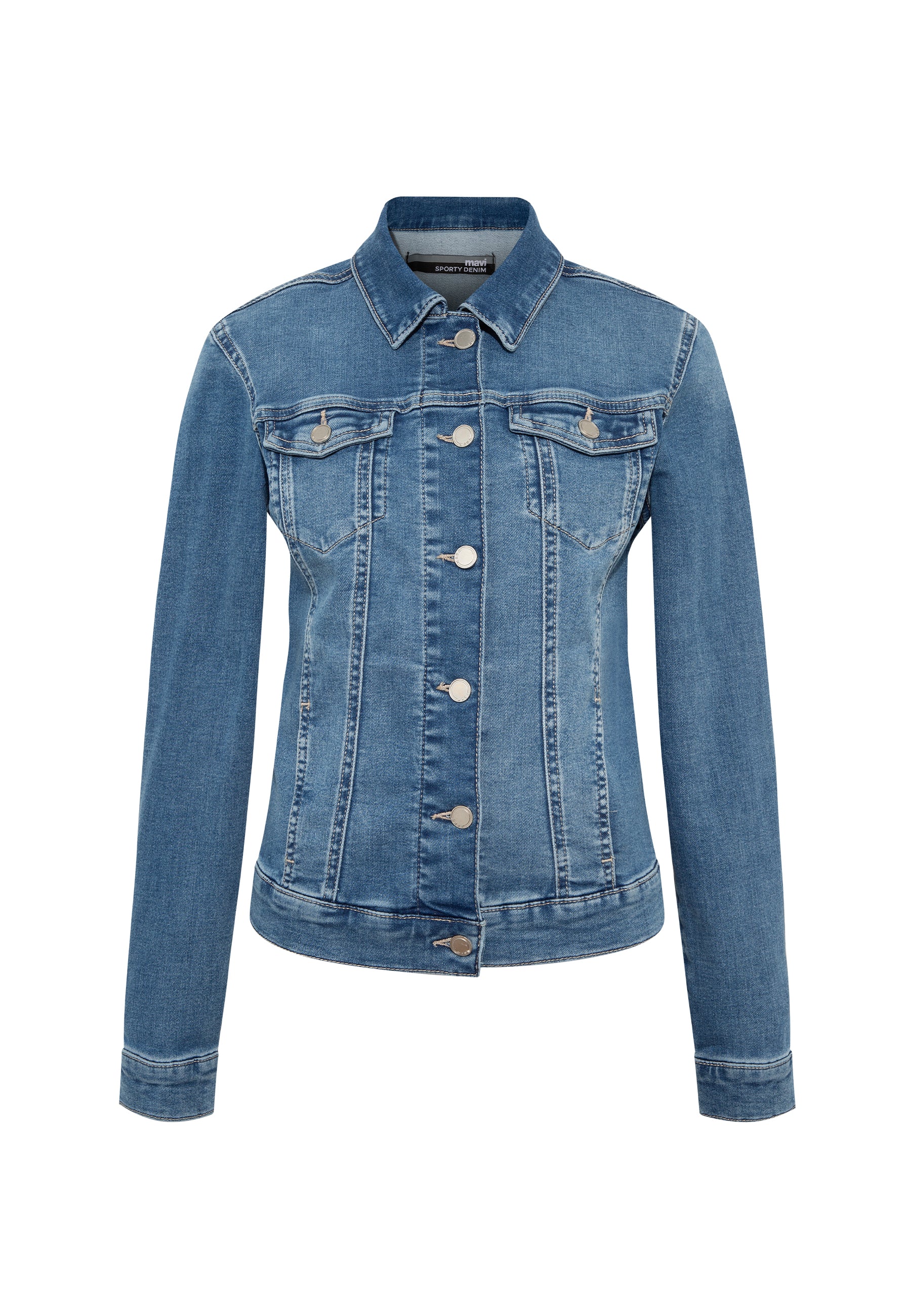 Mavi Jeansjacke DAISY | Basic Denim Jacke 11136-86781 mid brushed sporty Mavi Jeansjacke DAISY | Basic Denim Jacke 11136-86781 mid brushed sporty