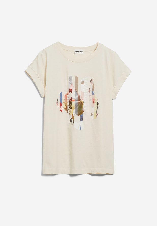 Armedangels IDAA PHOTO COLLAGE T-Shirt aus Bio-Baumwolle in undyed Armedangels IDAA PHOTO COLLAGE T-Shirt aus Bio-Baumwolle in undyed