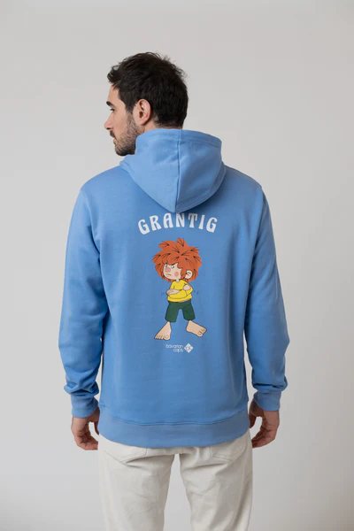Bavarian Caps  Hoodie "Grantler Klub: Pumuckl" in hellblau - HS88-1-1