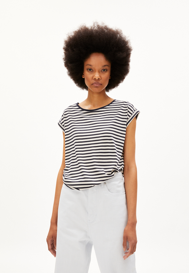 Armedangels  JILAANA STRIPES T-Shirt Loose Fit aus TENCEL™ Lyocell Mix