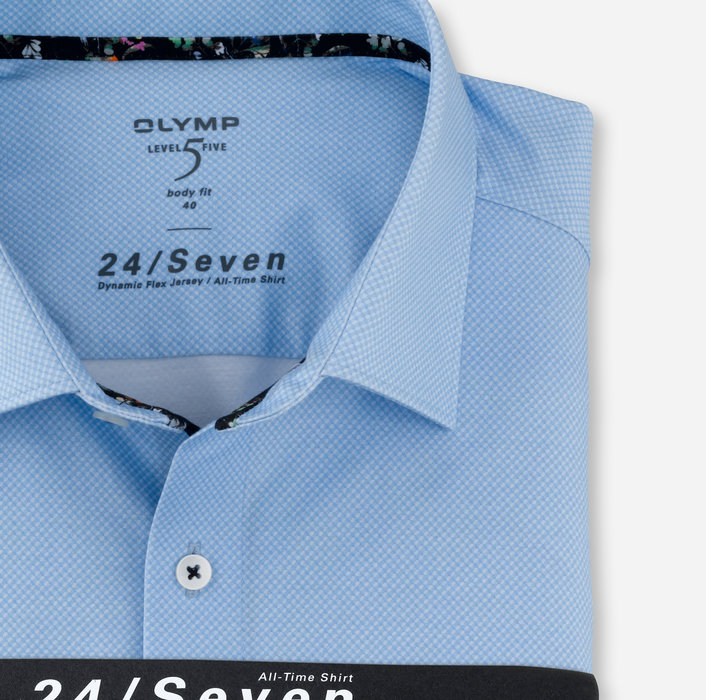 OLYMP Level Five 24/Seven body fit, Businesshemd, New York Kent, Bleu