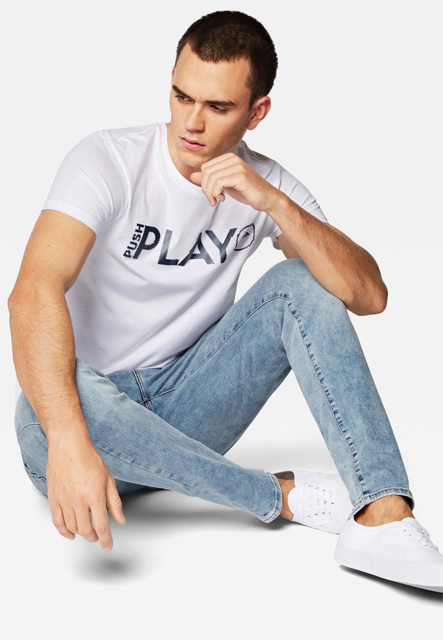 Mavi James super skinny Jeans mit niedriegen Leibhöhe Blau Bleched Mavi James super skinny Jeans mit niedriegen Leibhöhe Blau Bleched