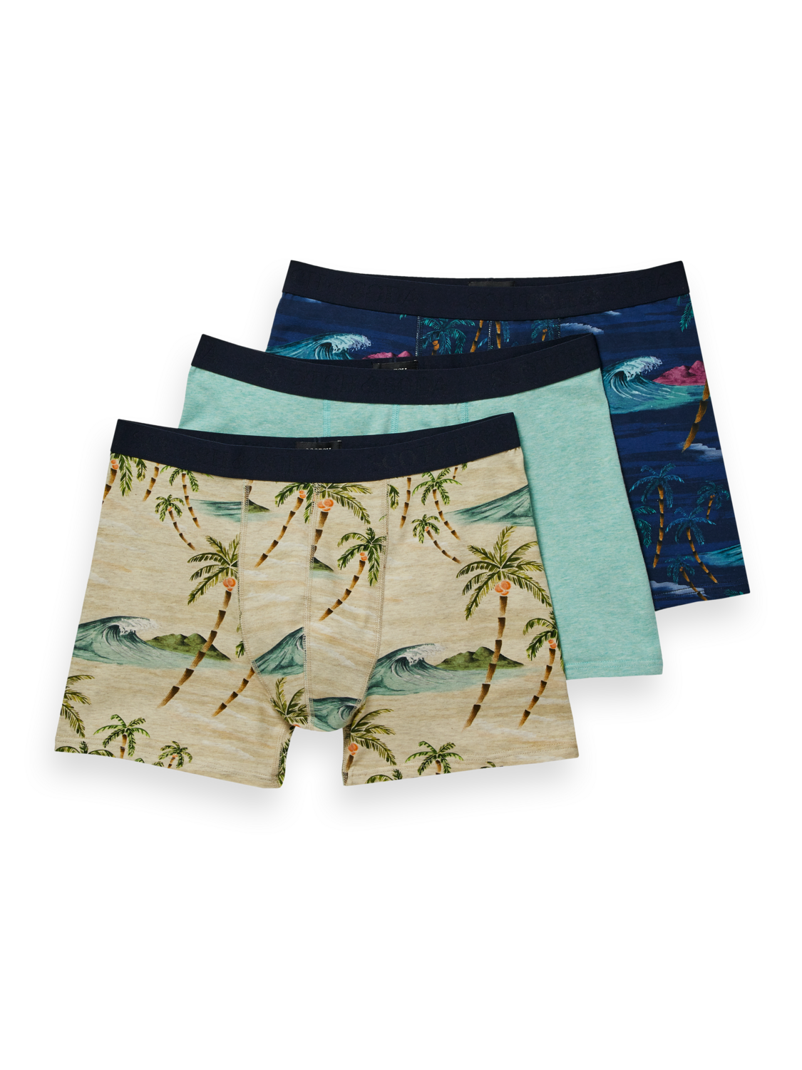Scotch&Soda Boxershorts im 3er-Pack Combo A verschiedenen Designs 