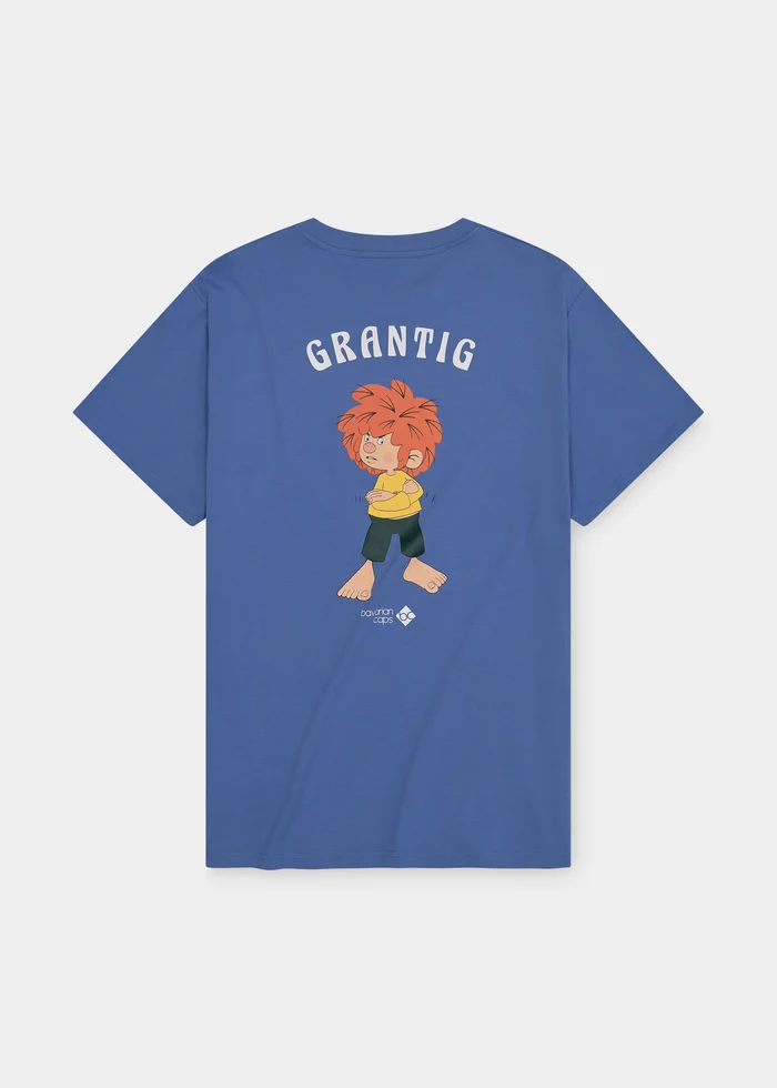 Bavarian Caps - HT104-2-2 T-Shirt "Grantler Klub: Pumuckl" - blau