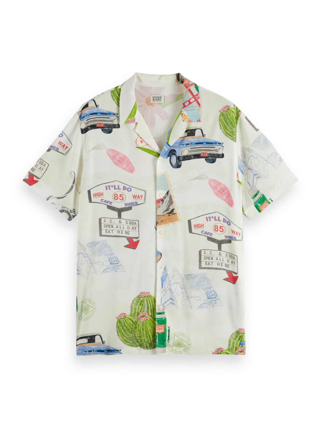 Scotch&Soda ALLOVER PRINTED HEMD IN VISCOSE San Francisco