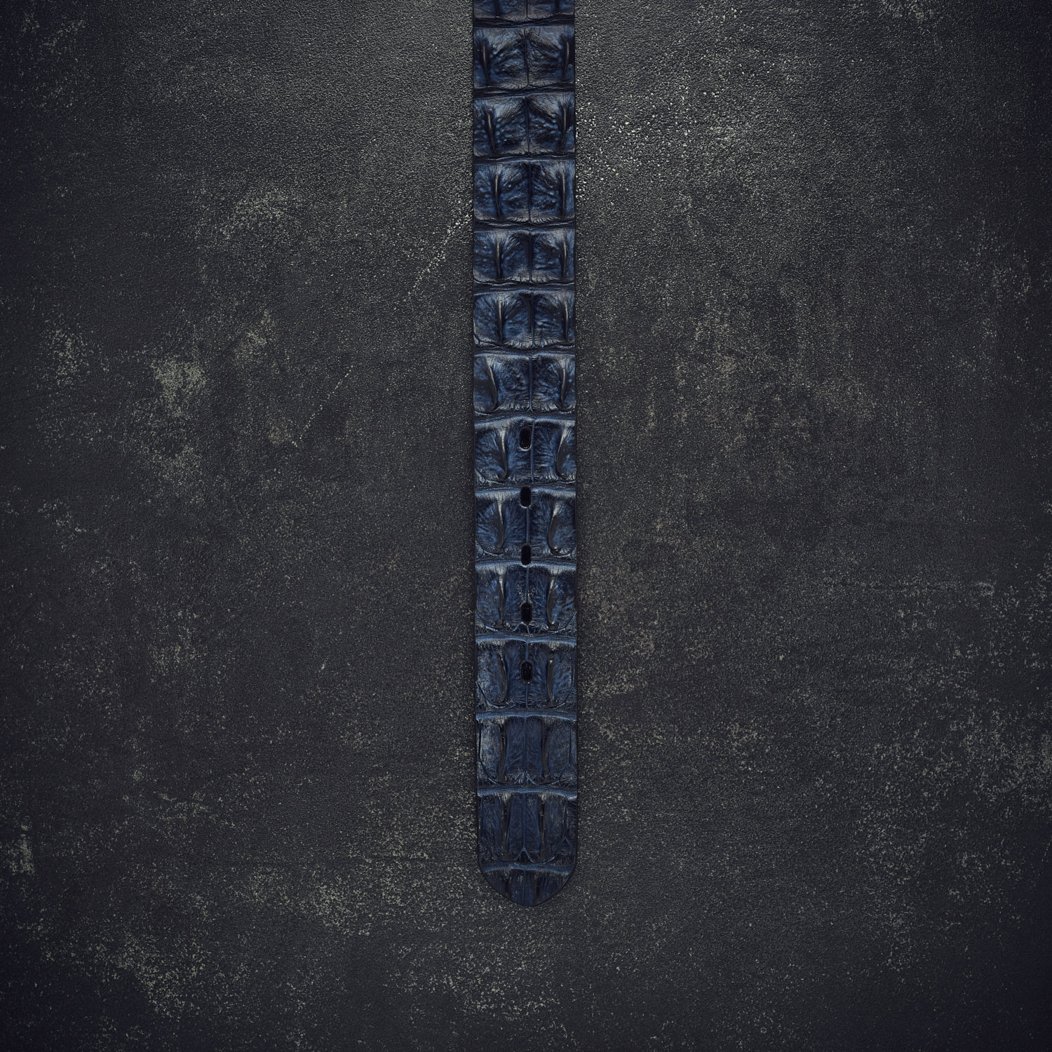 Fausto Colato Krokodilleder-Gürtel Sonderbreite 4,5 cm blau Fausto Colato Krokodilleder-Gürtel Sonderbreite 4,5 cm blau