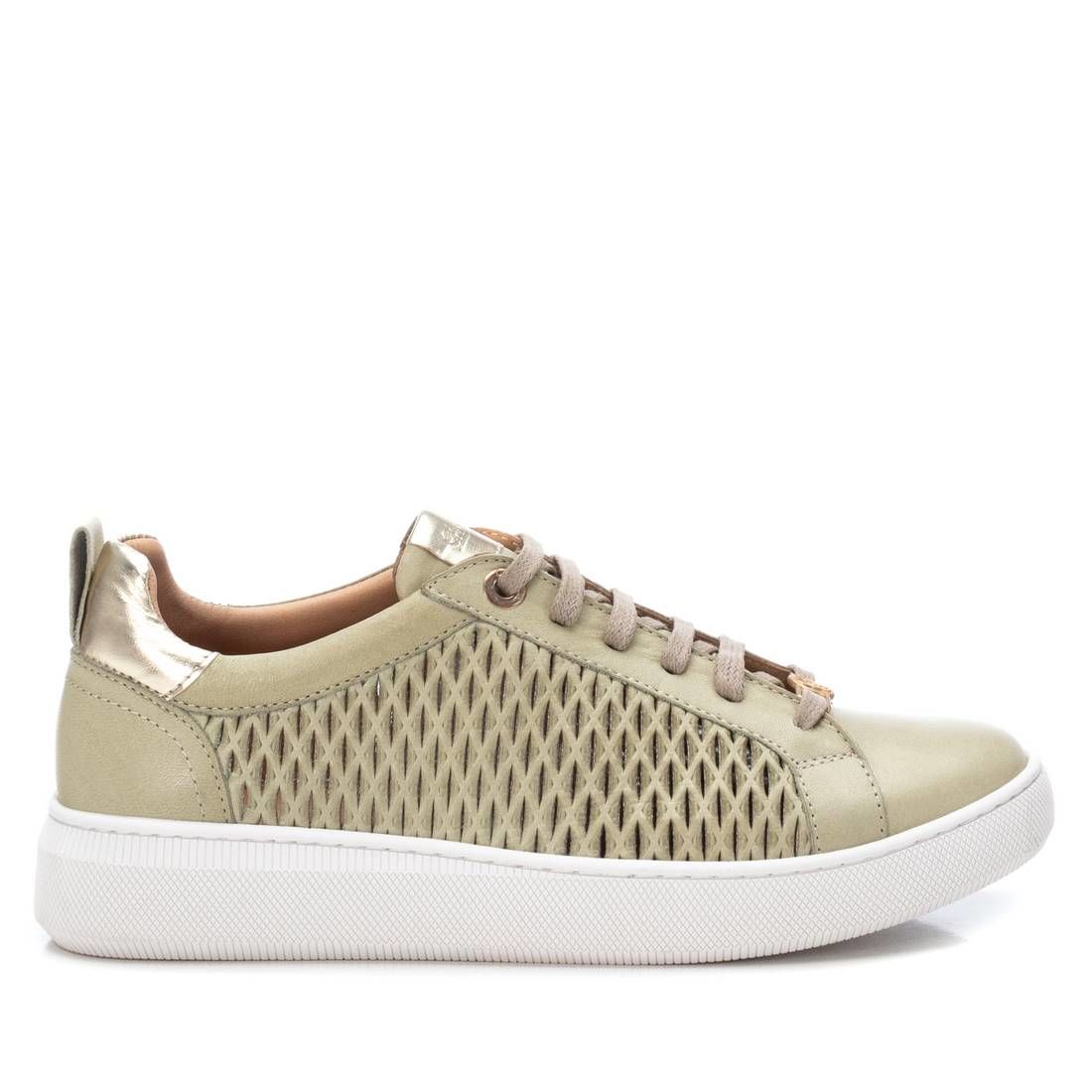 Carmela Leder Sneaker low in Kaki 160797