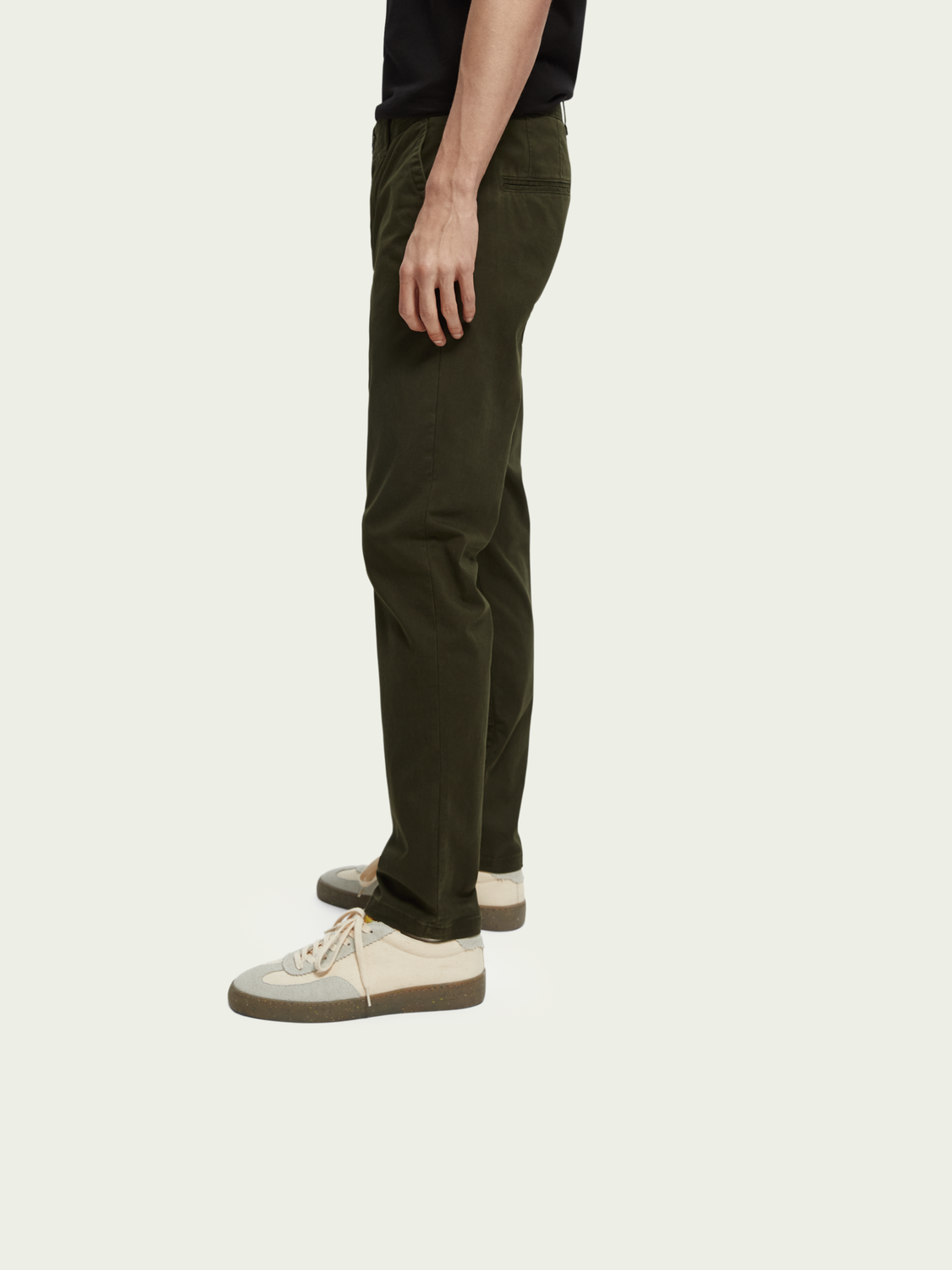 Scotch&Soda ChinoMott super-slim fit aus organic cotton in Military