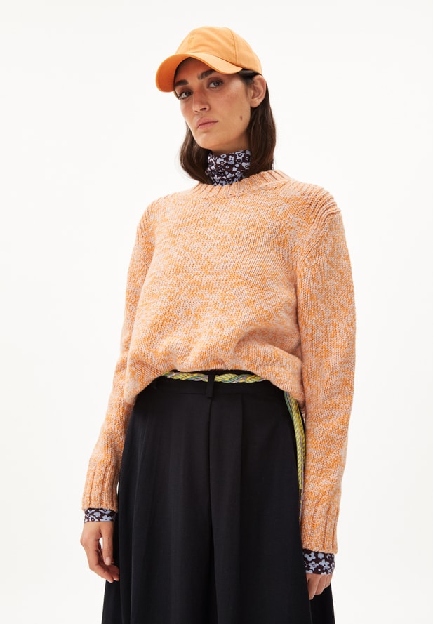 Armedangels AMALIAA LEOPARD Strick Pullover aus Bio-Woll Mix sunset-rose quartz Armedangels AMALIAA LEOPARD Strick Pullover aus Bio-Woll Mix sunset-rose quartz