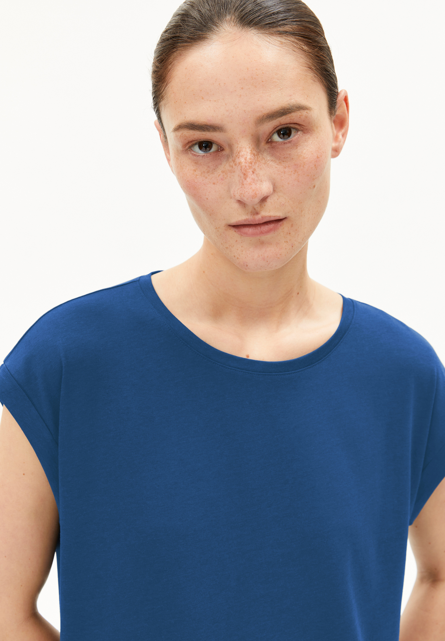 Armedangels JILAANA T-SHIRT / T-Shirt aus TENCEL™ Lyocell Mix in dark morning