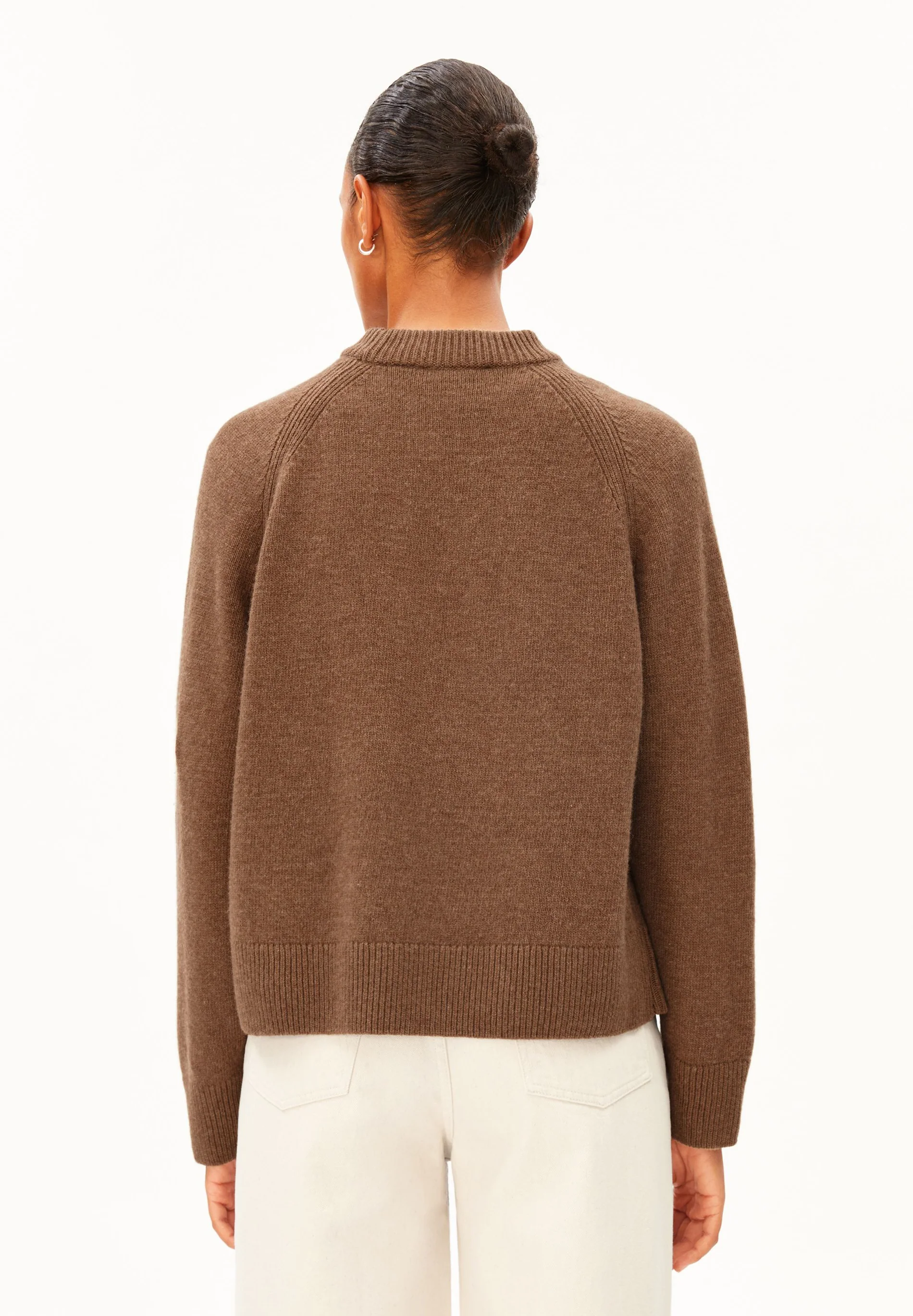 Armedangels WOLL-STRICKPULLOVER  Bio-Woll Mix (recycelt) / Pullover in claystone melange