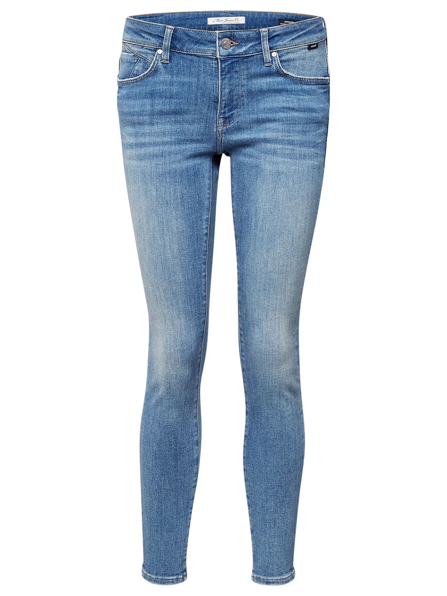 Mavi ADRIANA | Mid-Rise, Super Skinny in Ocean Blue Glam 