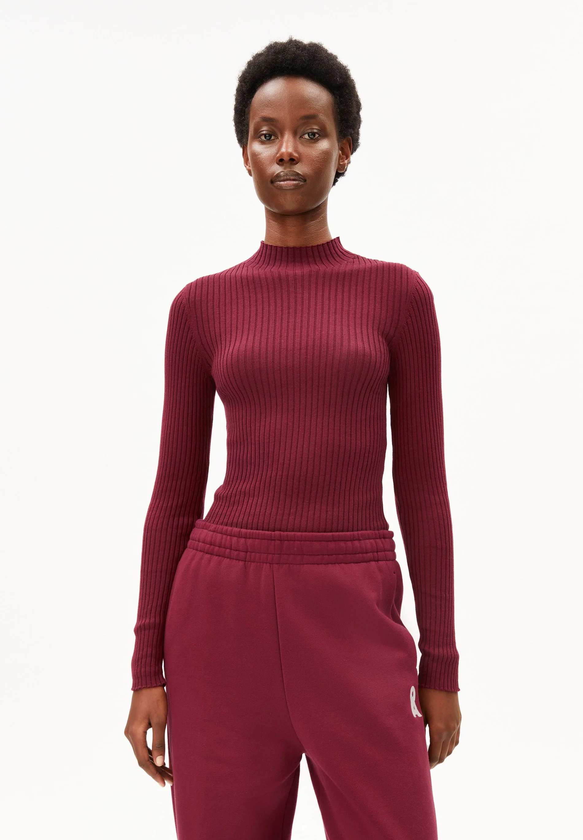 Armedangels ALAANIA Pullover aus 100% Bio-Baumwolle in velvet red