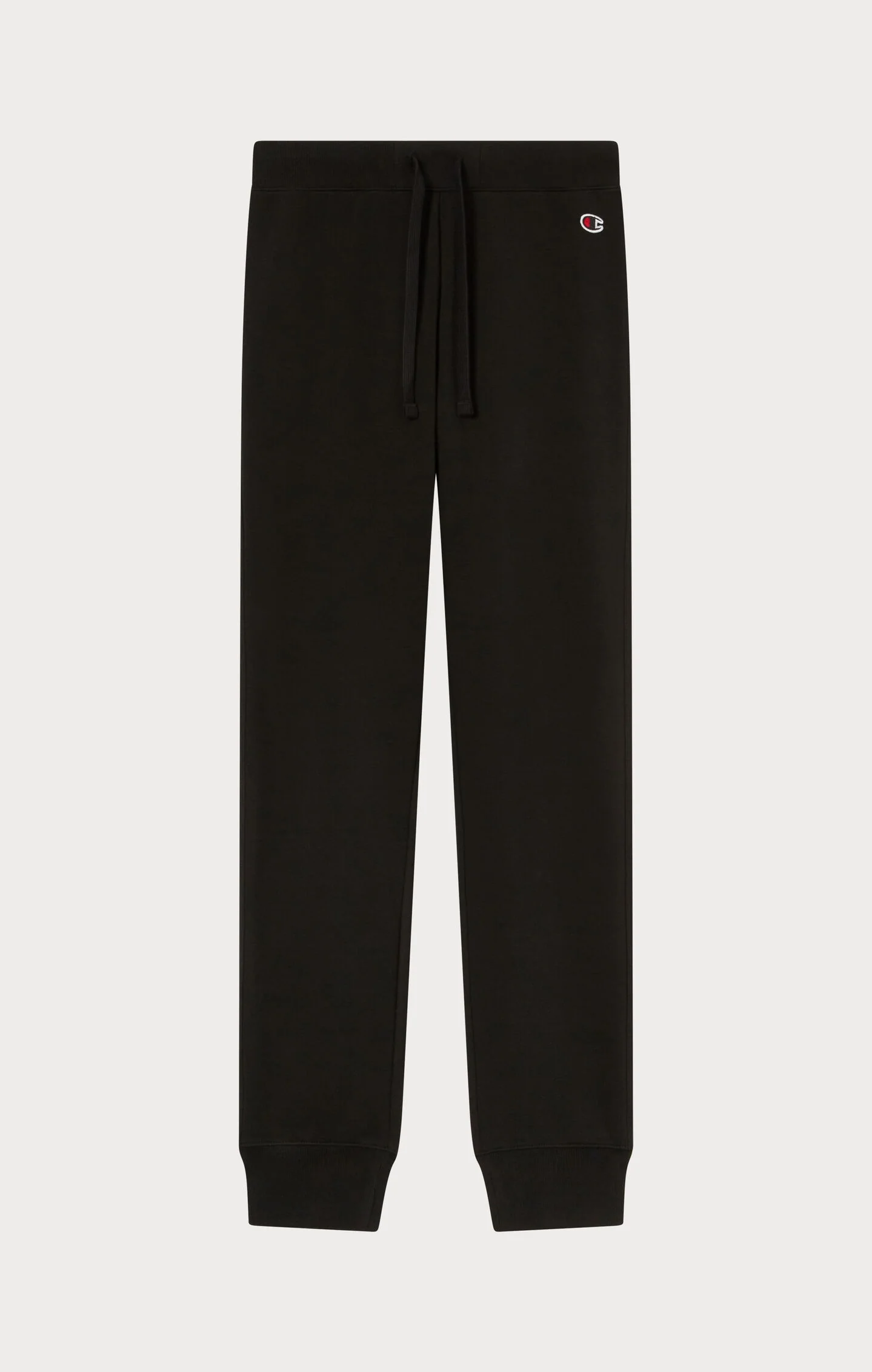Champion Leichte Slim Fit Hose mit Kordelzug in Schwarz / Jogginghose Champion Leichte Slim Fit Hose mit Kordelzug in Schwarz / Jogginghose
