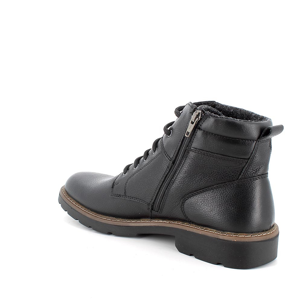 Igi&Co Wasserdichte Herrenstiefelette mit GORE-Tex und warmer Fütterung aus Leder in schwarz 