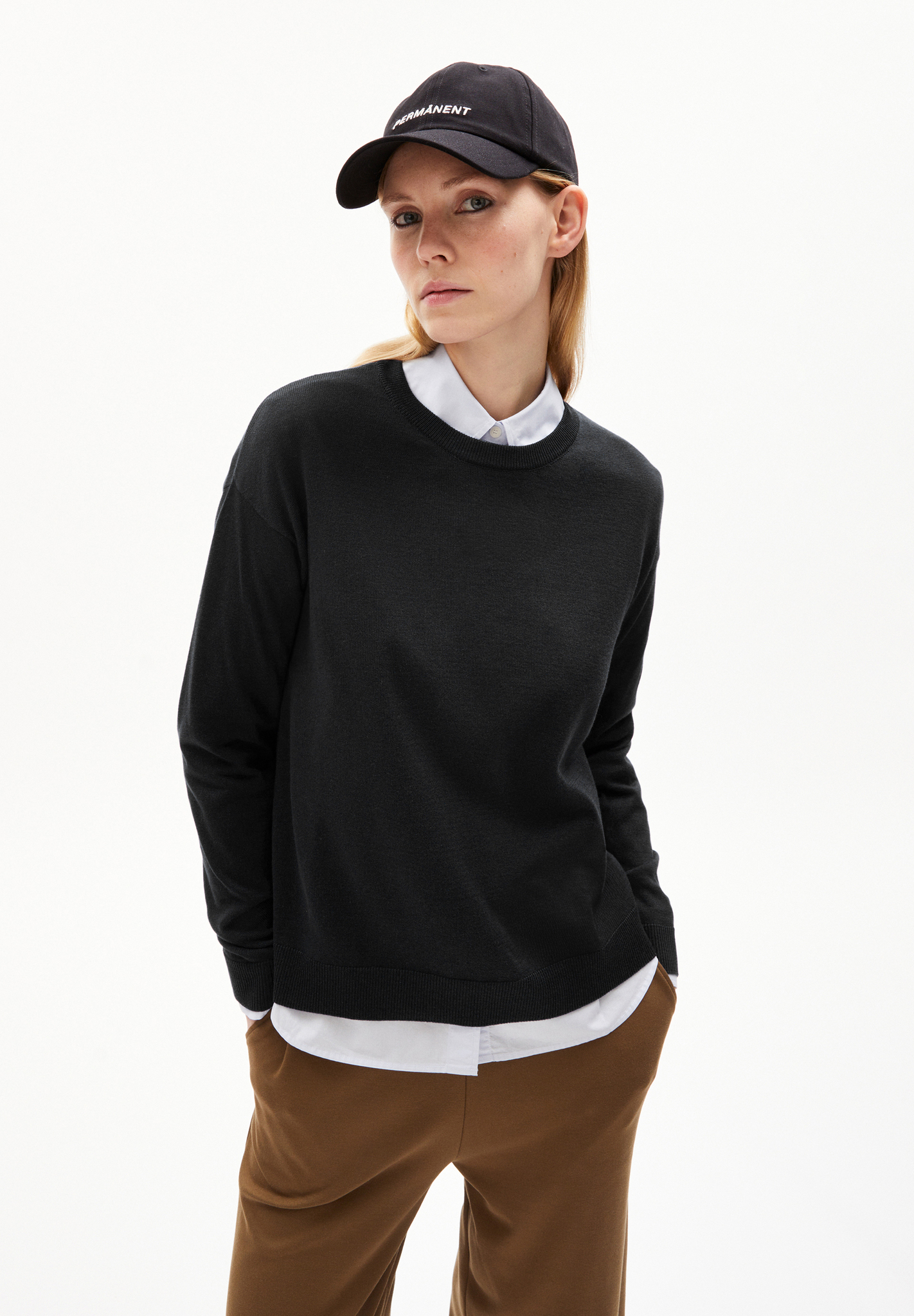 Armedangels  LARUNAA / Lailaa Pullover aus Bio-Baumwoll Mix in schwarz 