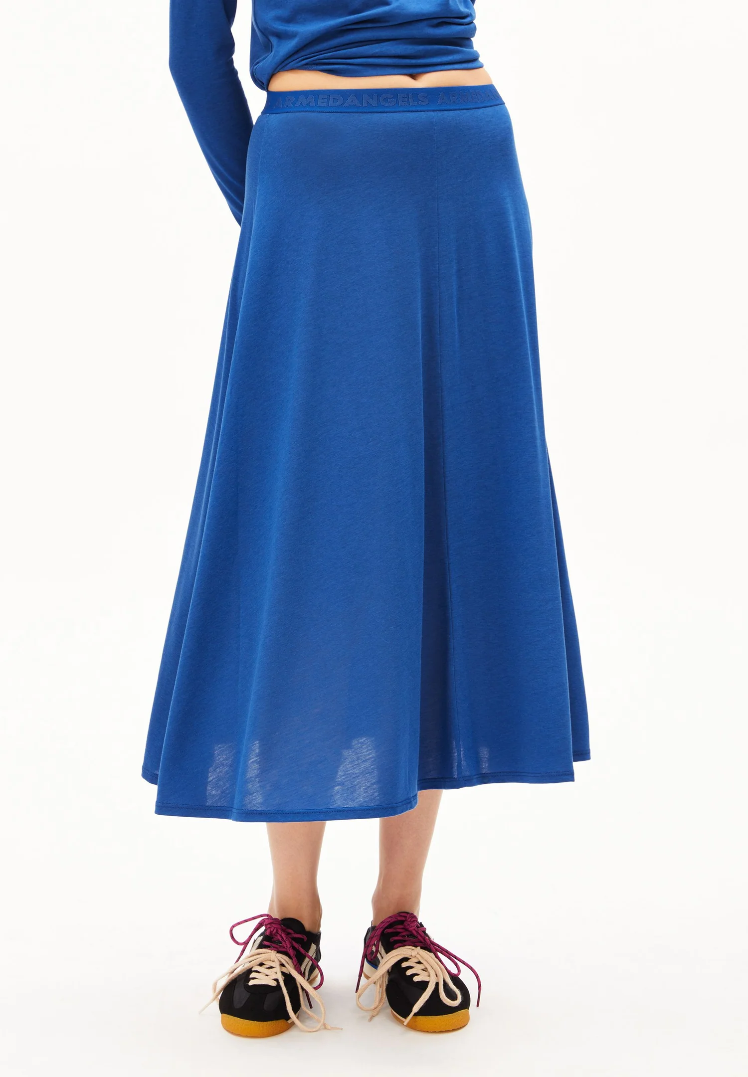 Armedangels ILENIAA LARAA MIDI-ROCK TENCEL™ Lyocell-Mix in dynamo blue