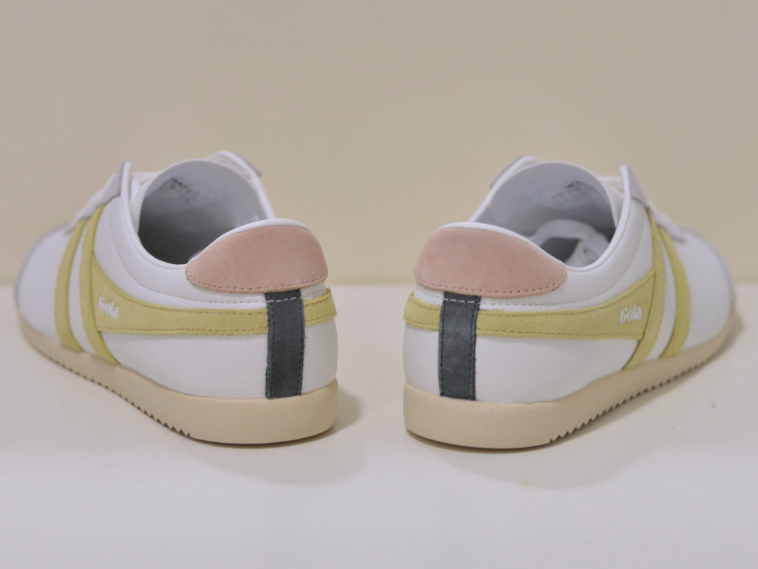 Gola Classics Women's Sneaker Bullet Pure Trainers in White / Lemon