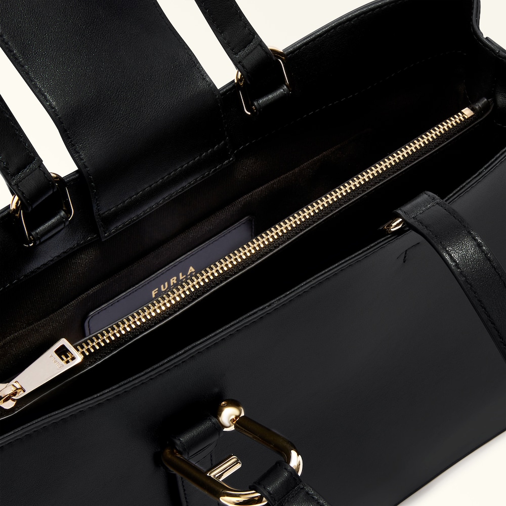 Furla Nuvola Tote-bag M /Tasche aus Kalbsleder in schwarz Furla Nuvola Tote-bag M /Tasche aus Kalbsleder in schwarz