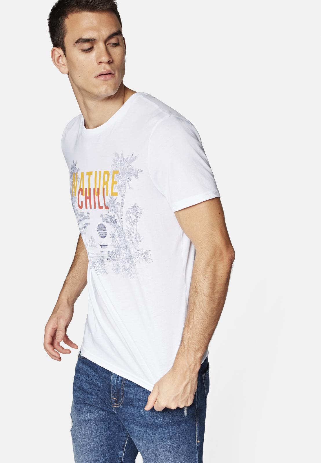 Mavi Print T-Shirt Sonnenuntergang aus Baumwolle Mavi Print T-Shirt Sonnenuntergang aus Baumwolle