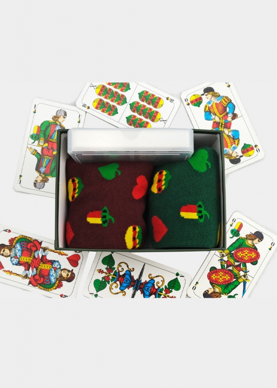 bavarian caps Sockenbox "Schafkopf"