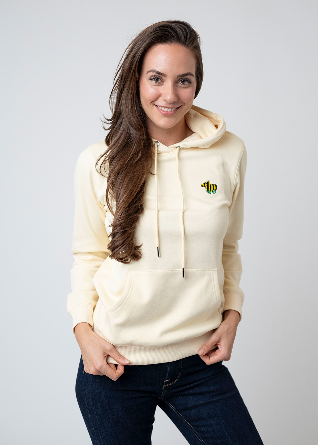 Bavarian Caps Hoodie Janosch " Du bist so sauschön" - natur Bavarian Caps Hoodie Janosch " Du bist so sauschön" - natur