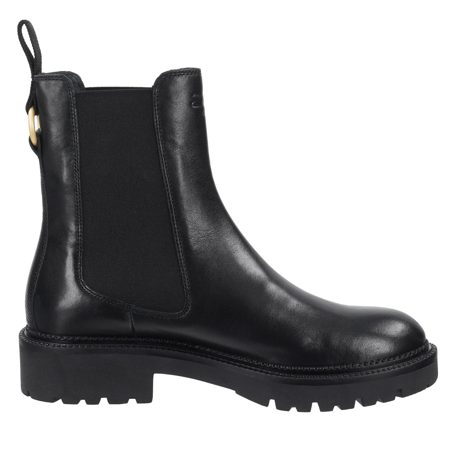 Gant Kelliin Chelsea Boot aus Leder in schwarz