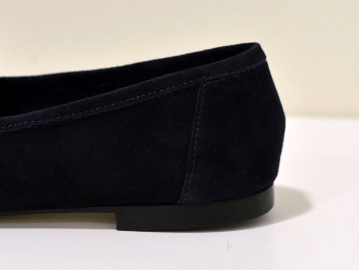 Gianluca Pisati Moccasins / Loafer Adele aus feinstem Wildleder (Gamsleder) in blau