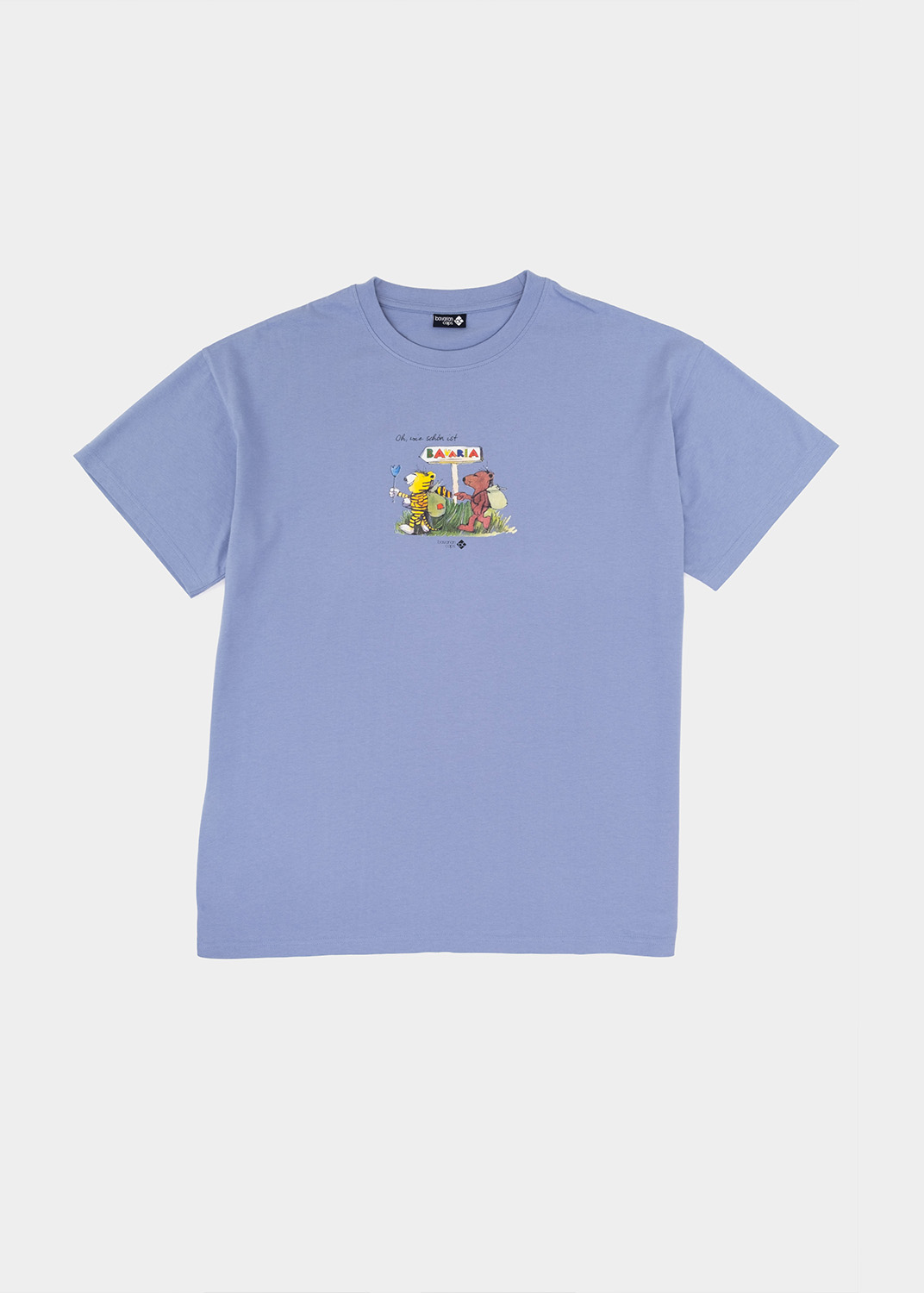 Bavarian Caps T-Shirt Janosch "Oh wie schön is Bavaria" - hellblau