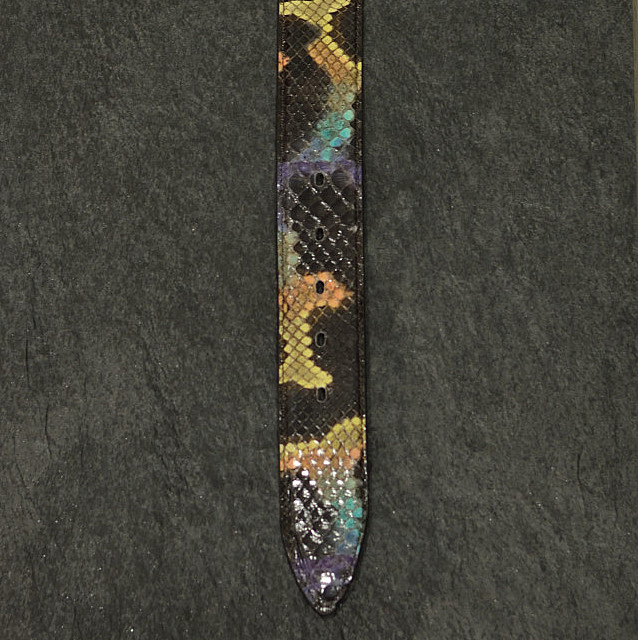 Ralph Gladen Schlangenleder-Gürtel Python Breite 4,0cm Special multicolour