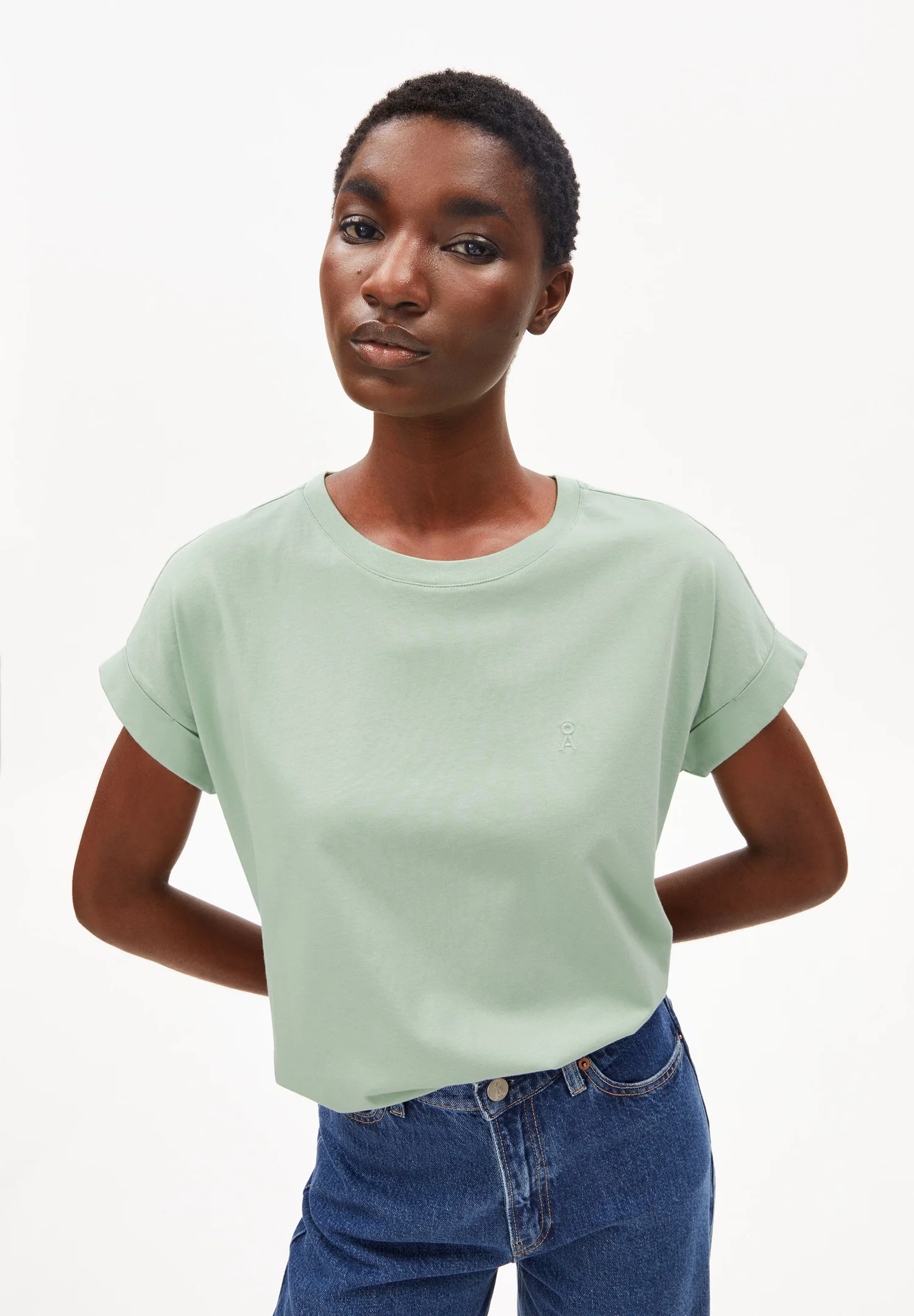 Armedangels IDAARA T-SHIRT 100% Bio-Baumwolle in foam