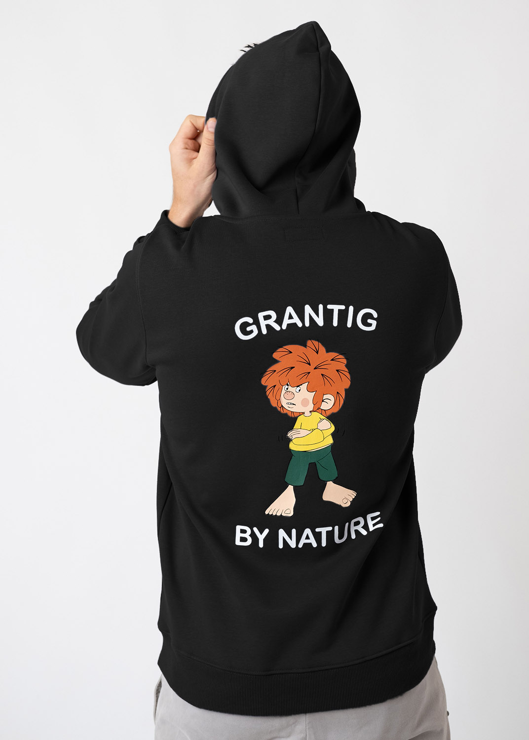 Bavarian Caps Hoodie "Grantig by nature" unisex - schwarz, v2