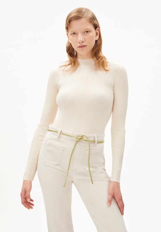 Armedangels ALAANI Pullover aus Bio-Baumwolle in oatmilk