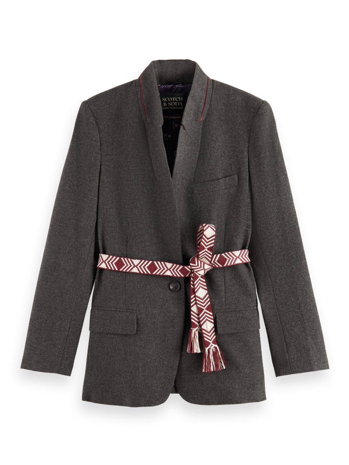 Scotch&Soda Jacke Wool flannel single breasted blazer