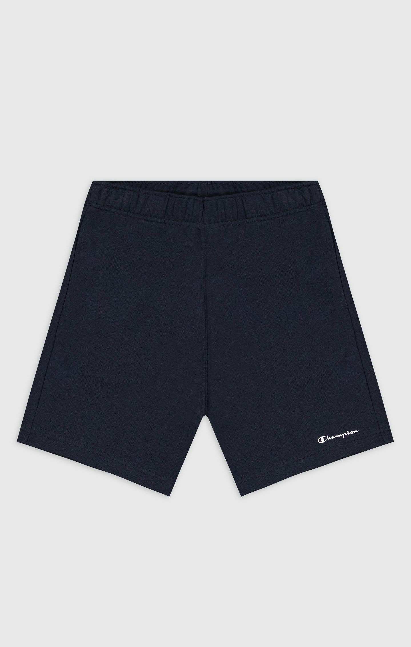 Champion Shorts aus Powerblend French Terry mit Logo-Schriftzug in schwarz 