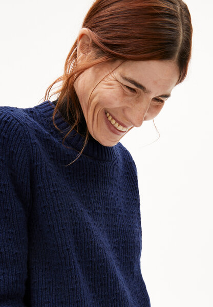 Armedangels  FABIOLAA Pullover Regular Fit aus Bio-Woll Mix in deep sea blue