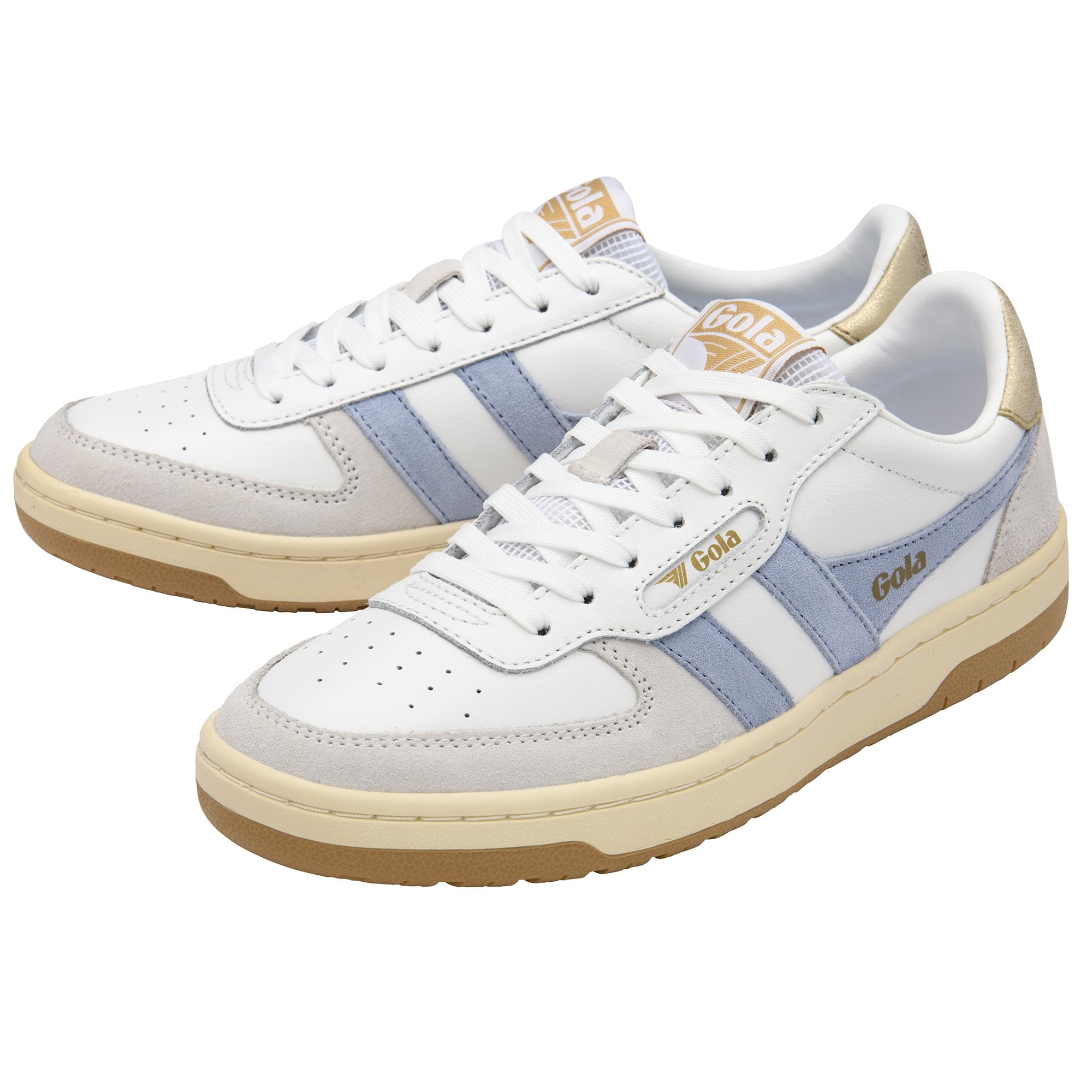 Gola Classics Women's Sneaker Hawk Trainers in White/Air/Gold