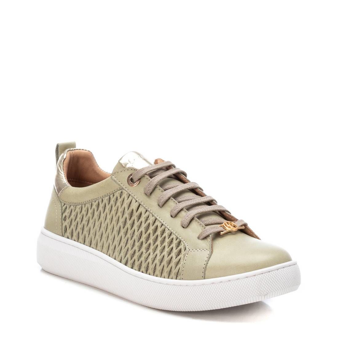 Carmela Leder Sneaker low in Kaki 160797