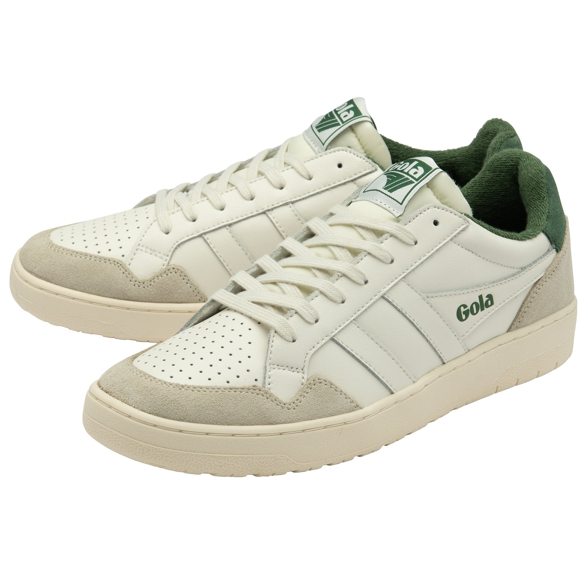Gola Classics Sneaker Men's Eagle Trainers Off White / Evergreen