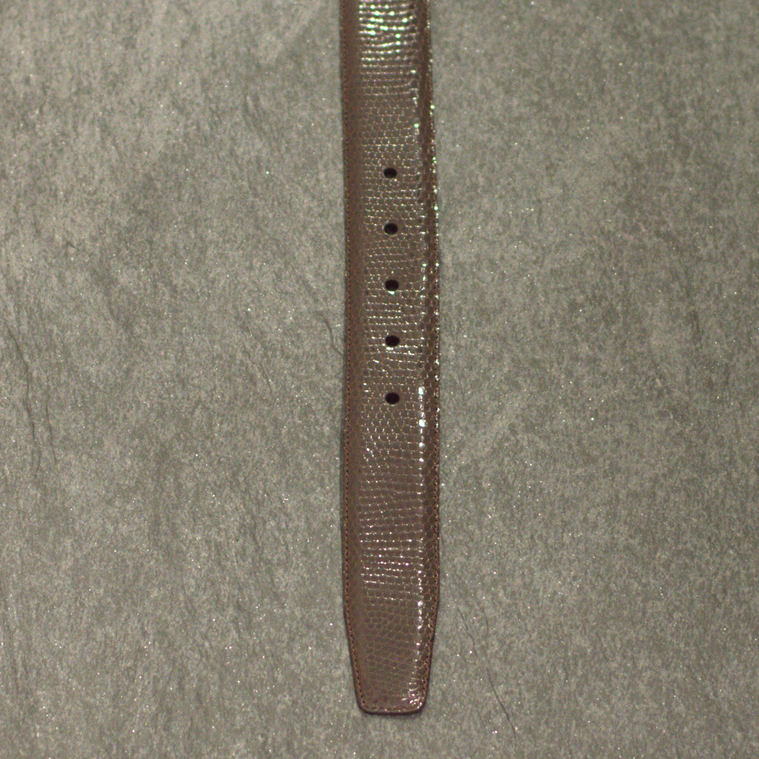 Possum Reptilienleder-Gürtel Eidechse/ Leguan Breite 3,5 cm Braun